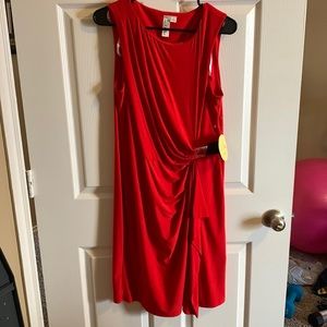 Emma & Michele brand. Red dress with buckle. Large.